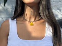 Image 4 of TAG NECKLACE - THICK STAINLESS STEEL 
