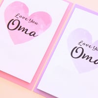 Image 3 of Oma Card. Mother's Day Card. Oma Birthday Card.