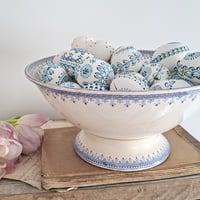 Image 3 of Stunning Hand-Decorated Blue&White Easter Eggs