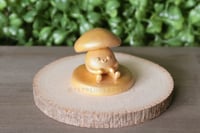 Image 1 of GOLDEN MUSHROOM (Limited Edition: Only 1) - Miniature Clay Desk Buddy
