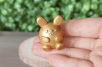 Image 1 of GOLDEN BUNNY (Limited Edition: Only 1) - Miniature Clay Desk Buddy