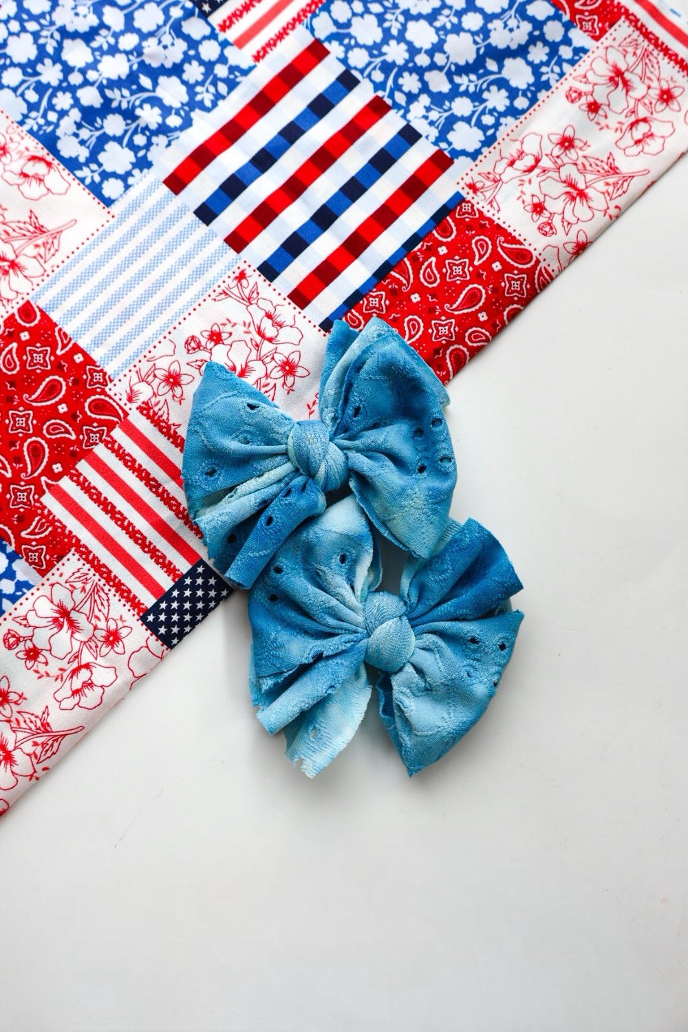 Image of WAVEY BLUE EYELET