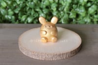 Image 3 of GOLDEN BUNNY (Limited Edition: Only 1) - Miniature Clay Desk Buddy