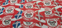 Image 2 of Pack of 25 10x5cm Aberdeen Scotland  Football/Ultras Stickers.
