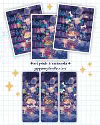 Image 4 of Cozy Witch Library (Cat, Bunny, Dog versions) - Bookmark