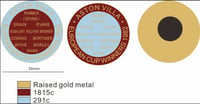 Image 2 of Villa European Cup names badge 