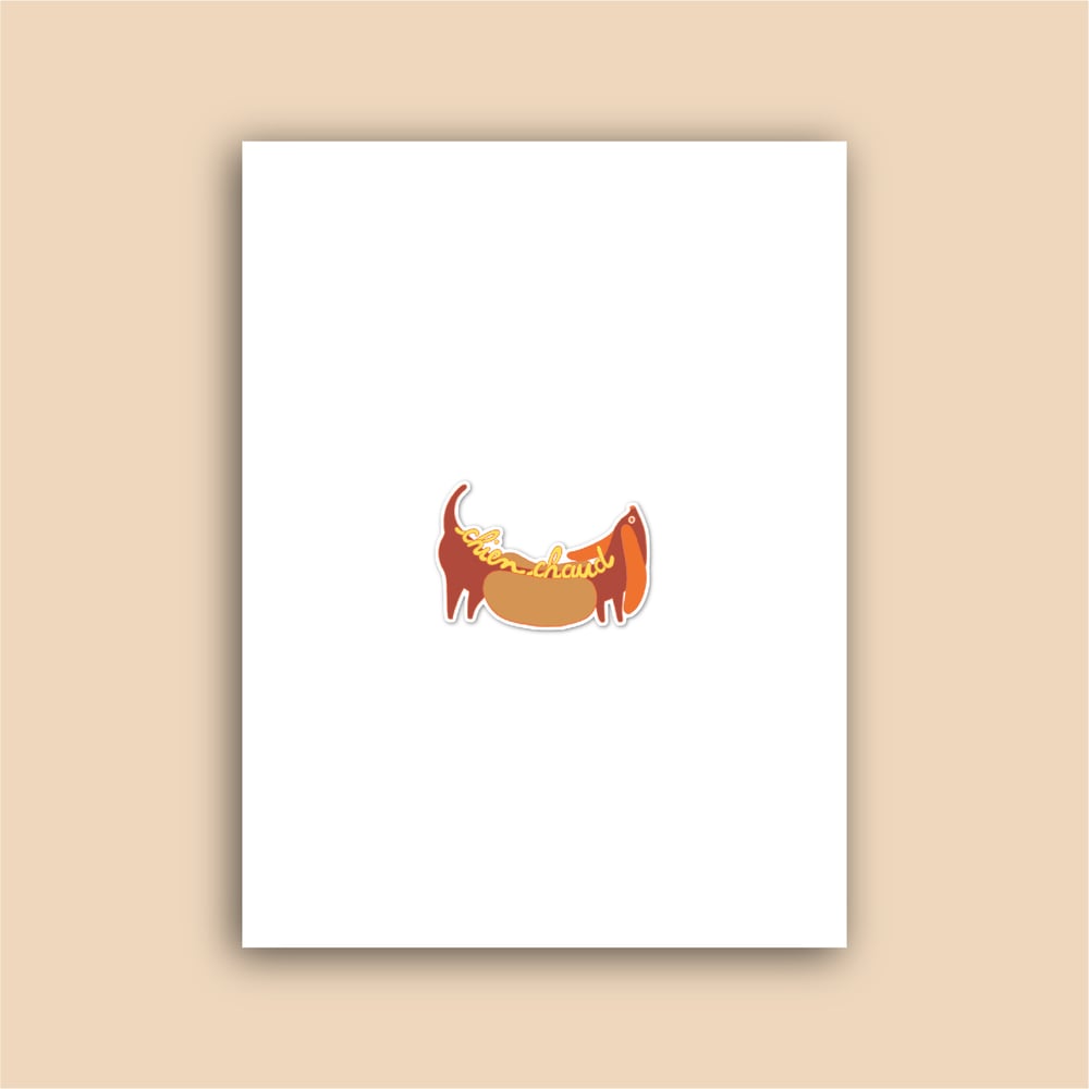 Image of STICKER - CHIEN CHAUD