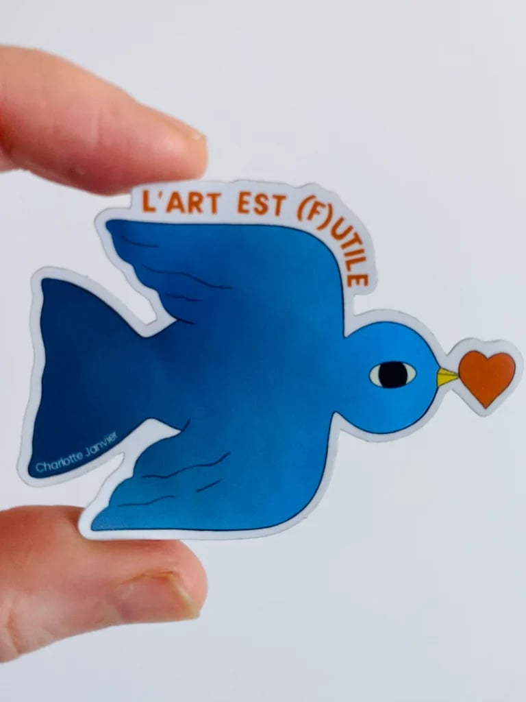 Image of STICKER - L'ART EST FUTILE