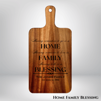 Image 1 of Personalized 15.7 x 7.8 Inch Acacia Wooden Serving/Cutting Board