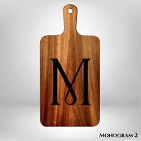 Image 3 of Personalized 15.7 x 7.8 Inch Acacia Wooden Serving/Cutting Board