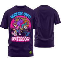 Image 1 of SKATERDOGZ - Official T-Shirt (Atomic Blackberry)