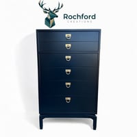 Image 1 of Mid Century G Plan E Gomme Tall Boy Chest Of Drawers