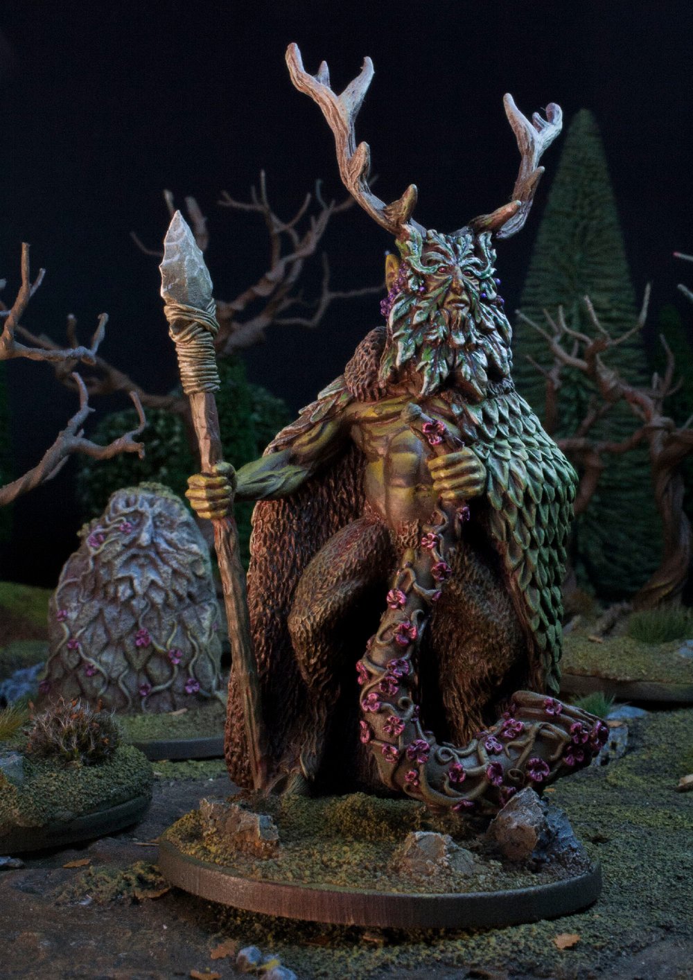 Green Man Resin Model