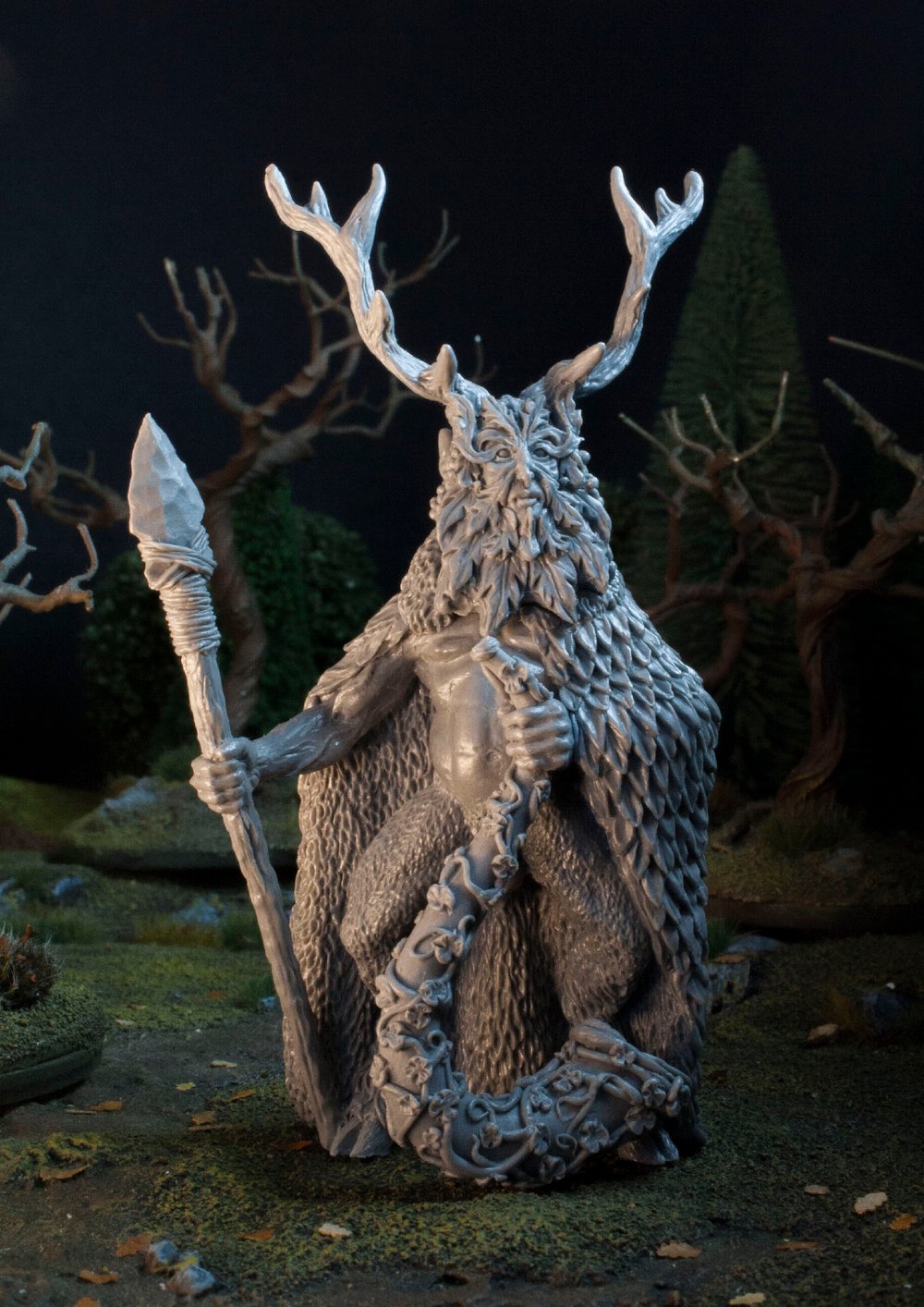Green Man Resin Model