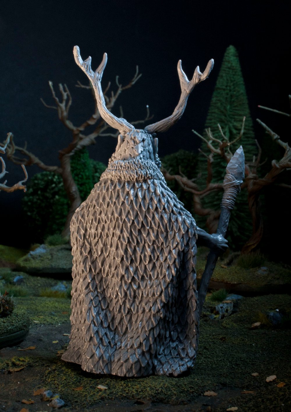 Green Man Resin Model
