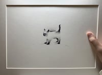 Image 3 of Art Print – "Siamese Cat"  (2504P002)
