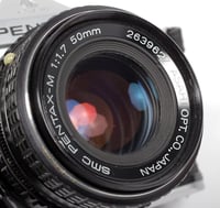 Image 9 of Pentax ME 35mm SLR Film Camera with 50mm F1.7 SMC lens #0465