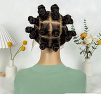 Image 3 of Synthetic Transparent  full Lace braids for black woman.