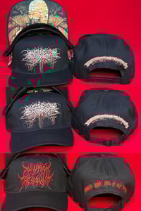 Image of Officially Licensed Infected Disarray/Down From The Wound Dad Hats And Underbrim Print Snapback!
