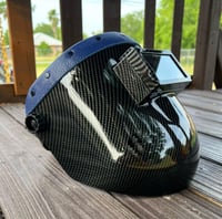 Image 1 of Carbon Fiber Blue Solid 