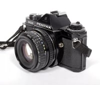 Image 3 of Pentax ME black 35mm SLR Film Camera with 50mm F1.7 SMC lens #0468