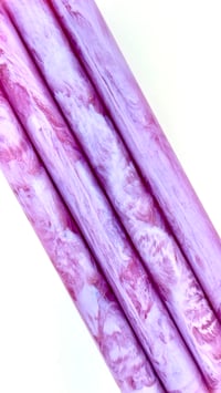 Image 1 of 'Pink Lotus' Maker's Blank! Pressure cast Alumilite, sparkling pinks & lavender translucence