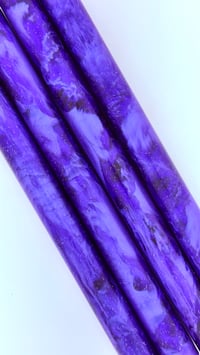 Image 1 of 'Whipped Amethyst' Maker's Blank! Pressure cast Alumilite, sparkling translucent purples & amethyst