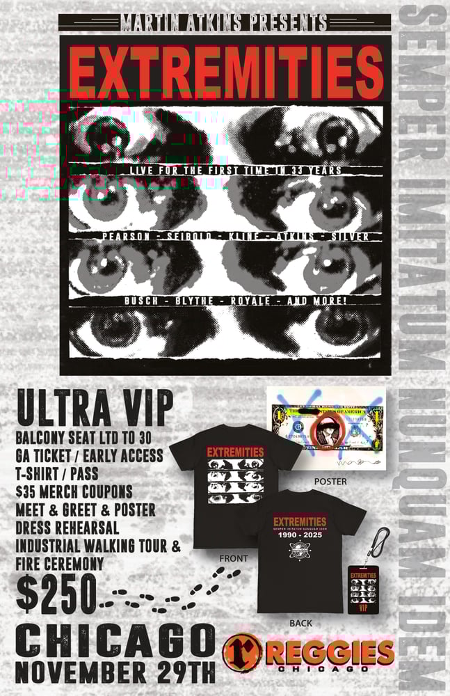 Image of  Ultra VIP - November 29th - Martin Atkins Presents Extremities