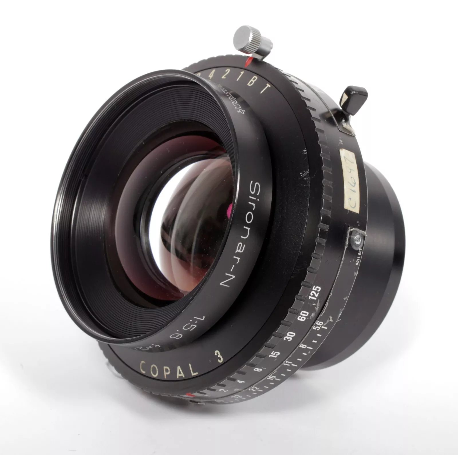 Rodenstock Sironar-N 5,6/180mm MC Copal 1 pour LINHOF 4x5 Rodenstock Sironar-N 5,6/180mm MC Copal 1 pour LINHOF 4x5