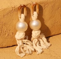 Image 2 of Cream Tassel Earrings 