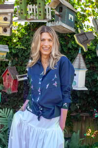 Image 3 of Machine Emroidered Boyfriend Shirt