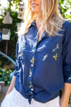 Machine Emroidered Boyfriend Shirt