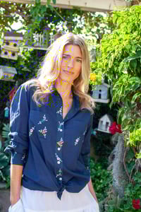 Image 4 of Machine Emroidered Boyfriend Shirt