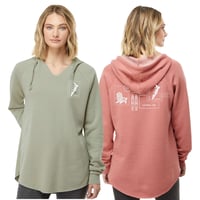 Image 1 of Womens V-Neck Hoodie // Three Colors