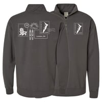 Image 1 of Unisex 1/4 Zip // Railroad Grey