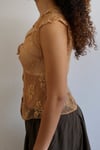 90's Floral Sheer Top