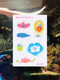 Image 1 of those we connect with in the sea sticker sheet