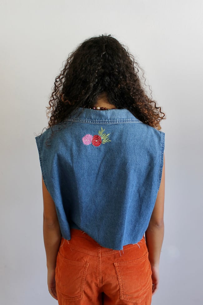 90's Denim Crop