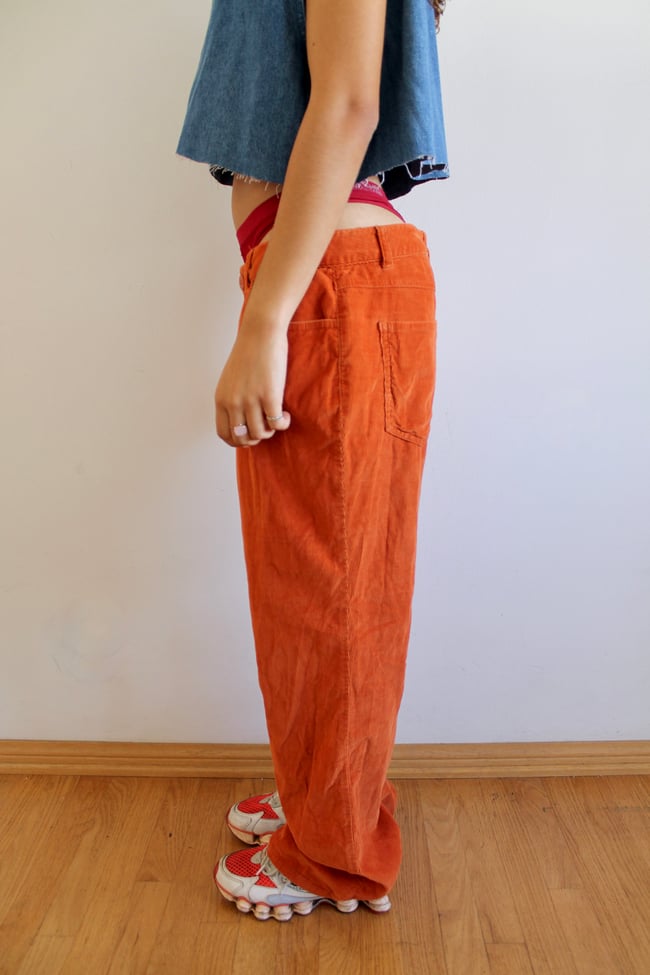90's Orange Corduroy