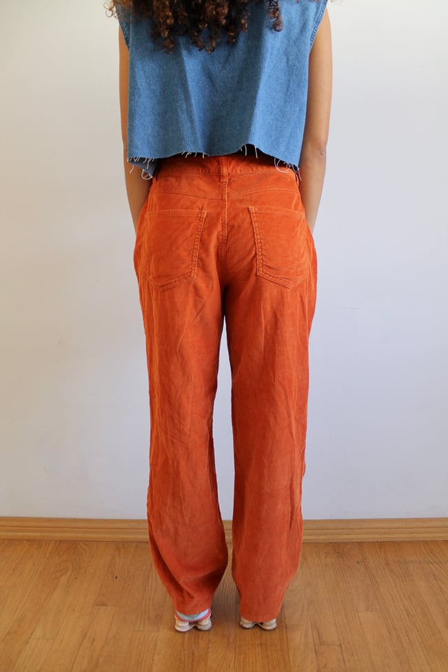 90's Orange Corduroy