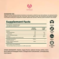 Image 9 of Vital Source Premium Feminine Balance Gummies, 60 Hawaiian Pineapple Gummies,  