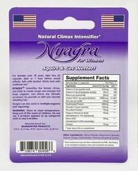 Image 2 of Nyagra Natural Climax Intensifier for Women 20 Pills Bottle