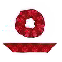 Image 3 of Brassica Red Hair Scrunchie