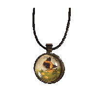 Image 1 of kitty craft necklace