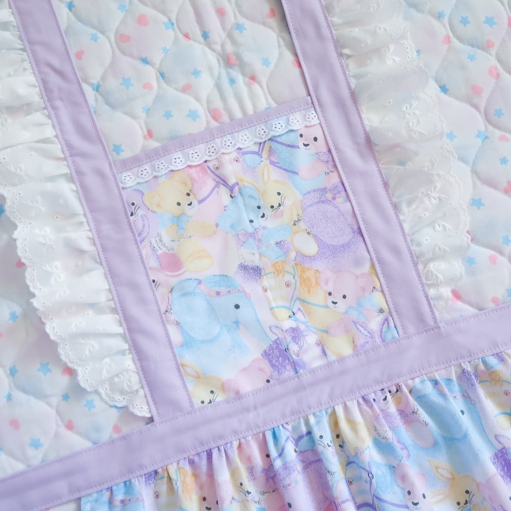 Pastel Animals Ruffle Apron