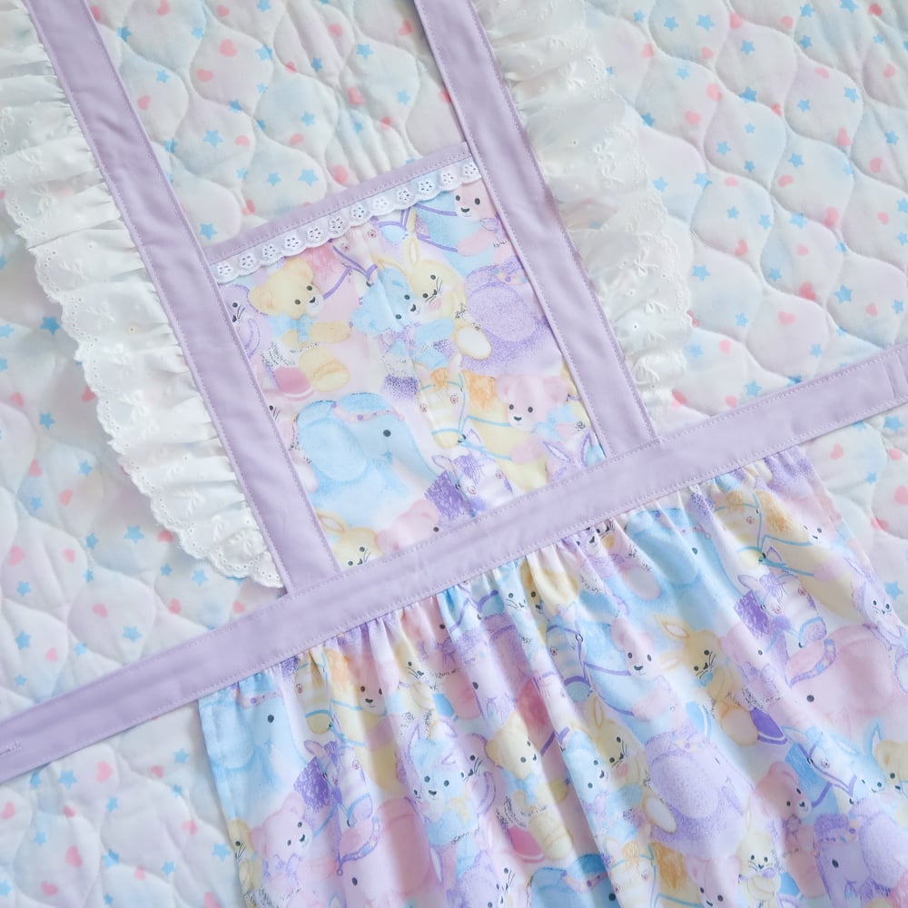 Pastel Animals Ruffle Apron