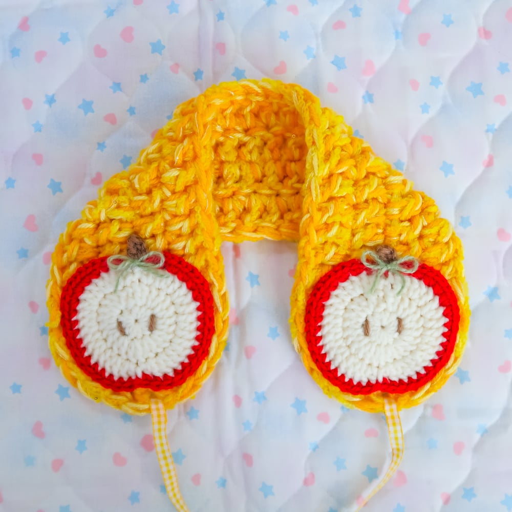 Crochet Headdress/Earmuffs: Apples