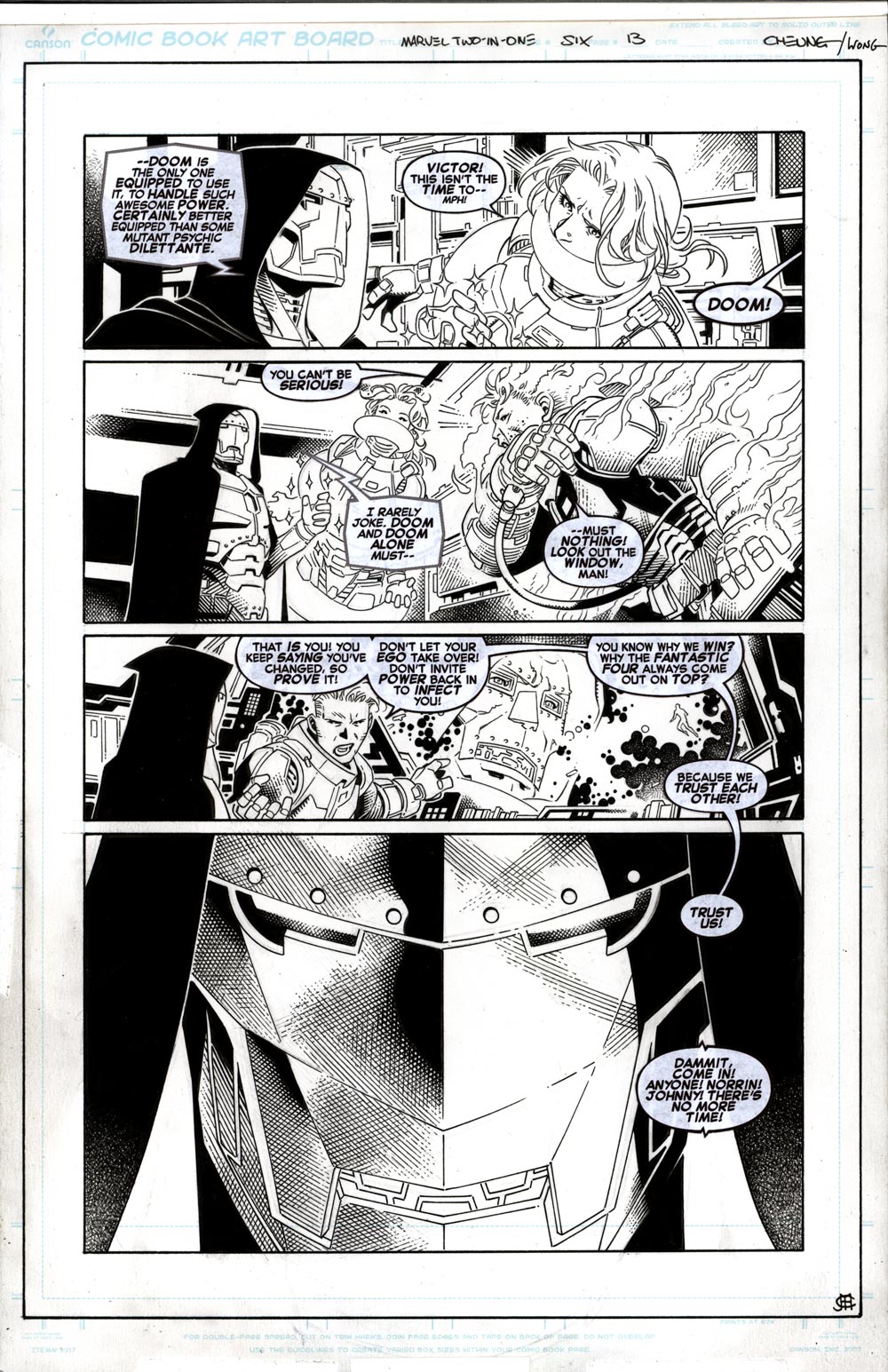 Image of MARVEL TWO-IN-ONE #6 p13 Original Art