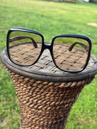 Image 1 of Black Sunglasses w/champagne tint
