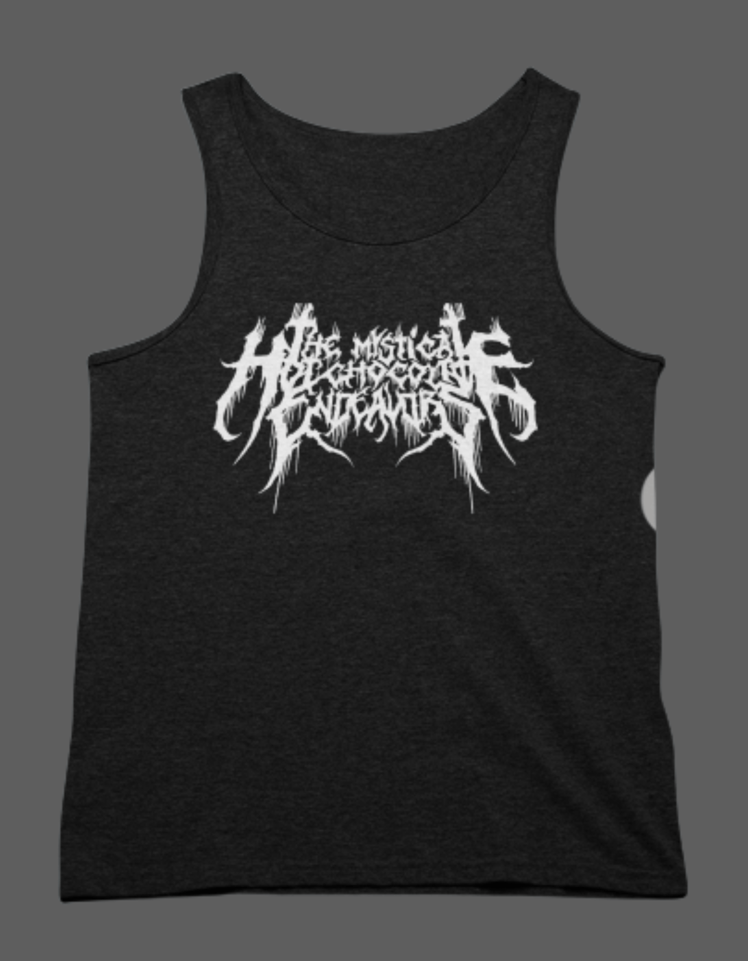 Image of Black Metal Logo Tank Top